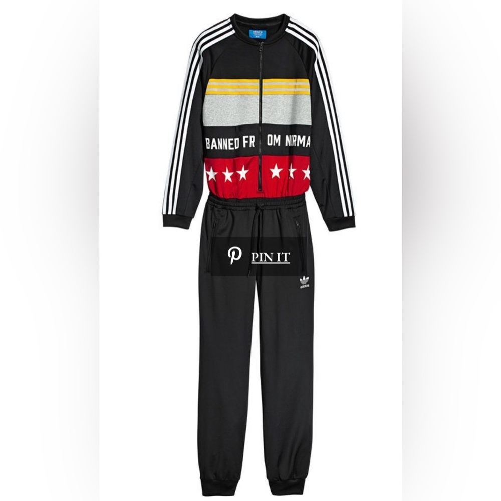 Adidas X RITA ORA BANNED FROM NORMAL ONESUIT Tracksuit Ladies Sz L NEW NWT 2016!
